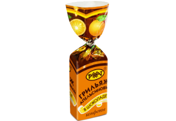 Конфеты ГРИЛЬЯЖ АПЕЛЬСИНОВЫЙ В  ШОКОЛАДЕ 